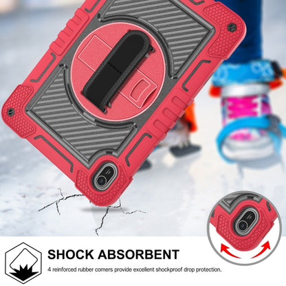 For Huawei MatePad SE 11 360 Degree Rotation PC Contrast Silicone Tablet Case(Red + Black) - Huawei by buy2fix | Online Shopping UK | buy2fix