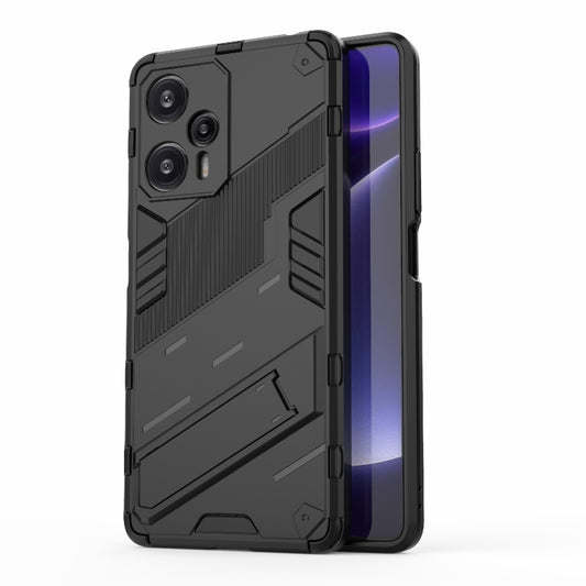 For Xiaomi Redmi Note 12 Turbo 5G Punk Armor 2 in 1 PC + TPU Phone Case(Black) - Xiaomi Cases by buy2fix | Online Shopping UK | buy2fix