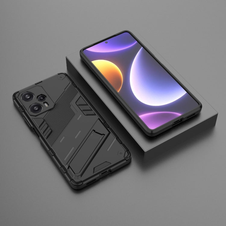 For Xiaomi Redmi Note 12 Turbo 5G Punk Armor 2 in 1 PC + TPU Phone Case(Black) - Xiaomi Cases by buy2fix | Online Shopping UK | buy2fix