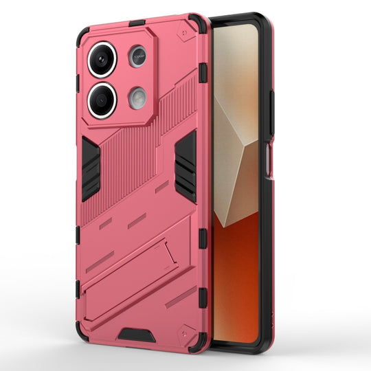 For Xiaomi Redmi Note 13 5G Punk Armor 2 in 1 PC + TPU Phone Case(Light Red)