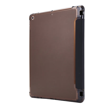 For iPad 10.2 2021 / 2020 / 2019 Airbag Deformation Horizontal Flip Leather Case with Holder & Pen Holder(Black) - iPad 10.2 Cases by buy2fix | Online Shopping UK | buy2fix