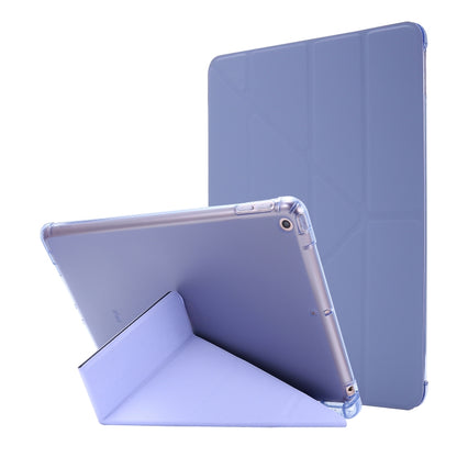 For iPad 10.2 2021 / 2020 / 2019 Airbag Deformation Horizontal Flip Leather Case with Holder & Pen Holder(Purple) - iPad 10.2 Cases by buy2fix | Online Shopping UK | buy2fix