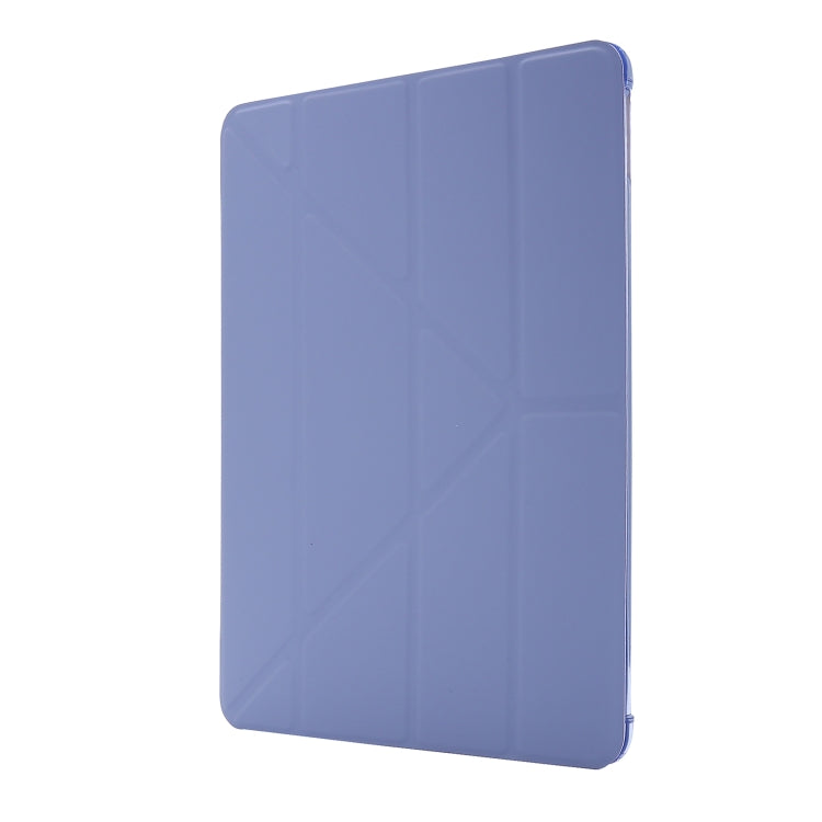 For iPad 10.2 2021 / 2020 / 2019 Airbag Deformation Horizontal Flip Leather Case with Holder & Pen Holder(Purple) - iPad 10.2 Cases by buy2fix | Online Shopping UK | buy2fix