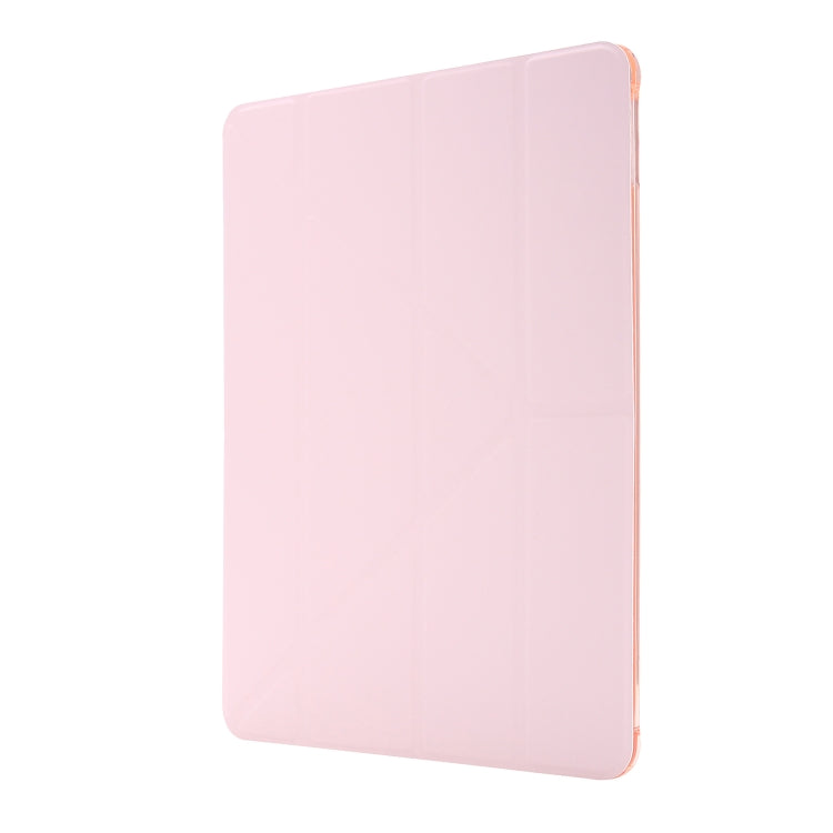 For iPad 10.2 2021 / 2020 / 2019 Airbag Deformation Horizontal Flip Leather Case with Holder & Pen Holder(Pink) - iPad 10.2 Cases by buy2fix | Online Shopping UK | buy2fix