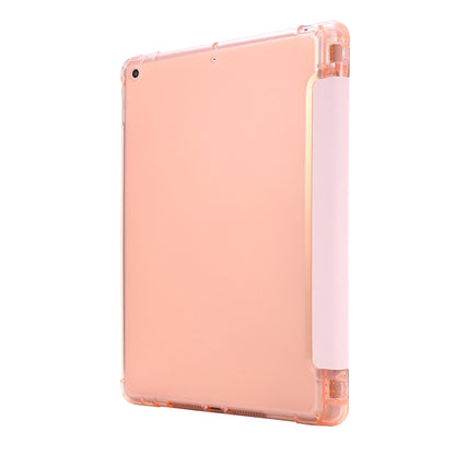 For iPad 10.2 2021 / 2020 / 2019 Airbag Deformation Horizontal Flip Leather Case with Holder & Pen Holder(Pink) - iPad 10.2 Cases by buy2fix | Online Shopping UK | buy2fix