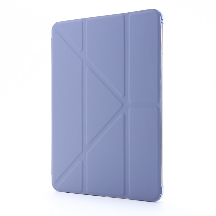For iPad Mini 4 Airbag Deformation Horizontal Flip Leather Case with Holder (Purple) - iPad Mini 4 & 3 & 2 & 1 Cases by buy2fix | Online Shopping UK | buy2fix