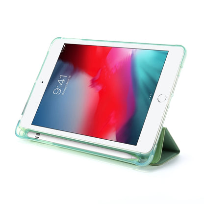 For iPad Mini 4 Airbag Deformation Horizontal Flip Leather Case with Holder (Mint Green) - iPad Mini 4 & 3 & 2 & 1 Cases by buy2fix | Online Shopping UK | buy2fix