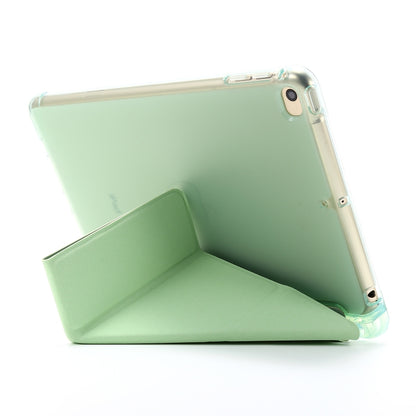 For iPad Mini 4 Airbag Deformation Horizontal Flip Leather Case with Holder (Mint Green) - iPad Mini 4 & 3 & 2 & 1 Cases by buy2fix | Online Shopping UK | buy2fix