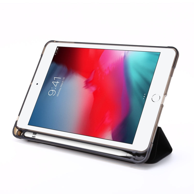 For iPad Mini (2019) Airbag Deformation Horizontal Flip Leather Case with Holder & Pen Holder(Black) - iPad mini (2019) / mini 5 Cases by buy2fix | Online Shopping UK | buy2fix