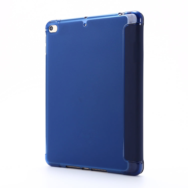 For iPad Mini (2019) Airbag Deformation Horizontal Flip Leather Case with Holder & Pen Holder(Dark Blue) - iPad mini (2019) / mini 5 Cases by buy2fix | Online Shopping UK | buy2fix