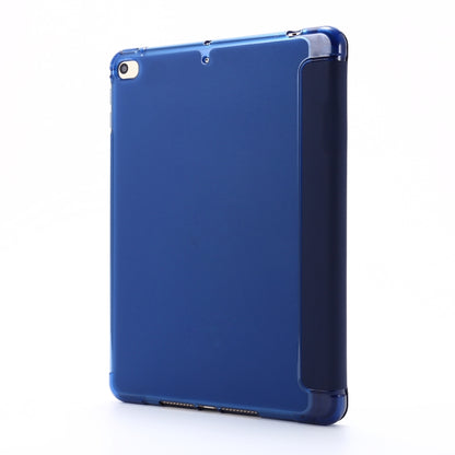 For iPad Mini (2019) Airbag Deformation Horizontal Flip Leather Case with Holder & Pen Holder(Dark Blue) - iPad mini (2019) / mini 5 Cases by buy2fix | Online Shopping UK | buy2fix