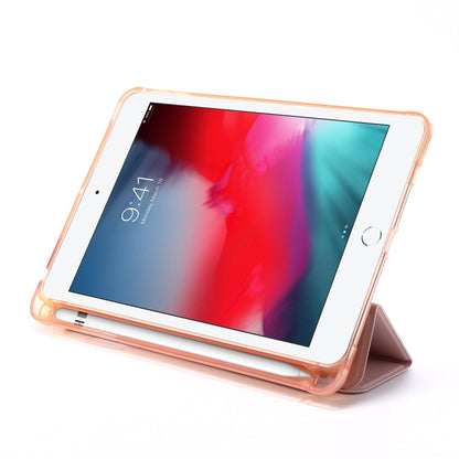For iPad Mini (2019) Airbag Deformation Horizontal Flip Leather Case with Holder & Pen Holder(Pink) - iPad mini (2019) / mini 5 Cases by buy2fix | Online Shopping UK | buy2fix