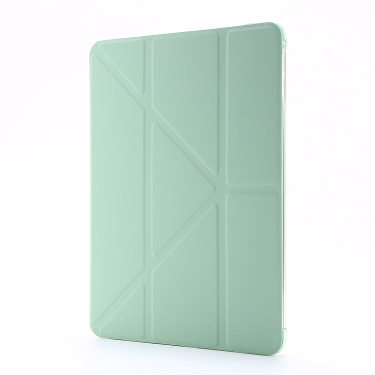 For iPad Mini (2019) Airbag Deformation Horizontal Flip Leather Case with Holder & Pen Holder(Mint Green) - iPad mini (2019) / mini 5 Cases by buy2fix | Online Shopping UK | buy2fix