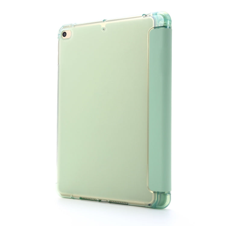 For iPad Mini (2019) Airbag Deformation Horizontal Flip Leather Case with Holder & Pen Holder(Mint Green) - iPad mini (2019) / mini 5 Cases by buy2fix | Online Shopping UK | buy2fix