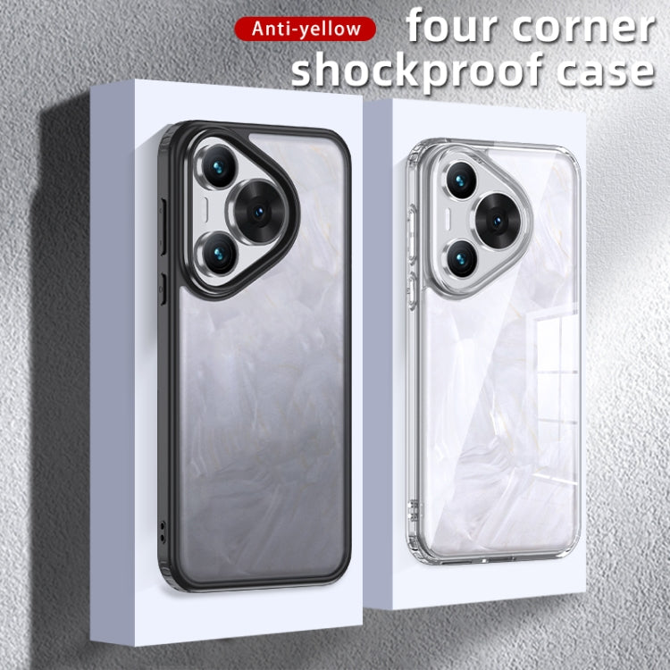 For Huawei Pura 70 Pro / 70 Pro+ Armor Clear TPU Hard PC Phone Case(Matte Black) by buy2fix