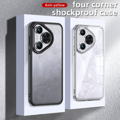 For Huawei Pura 70 Pro / 70 Pro+ Armor Clear TPU Hard PC Phone Case(Matte Black) by buy2fix