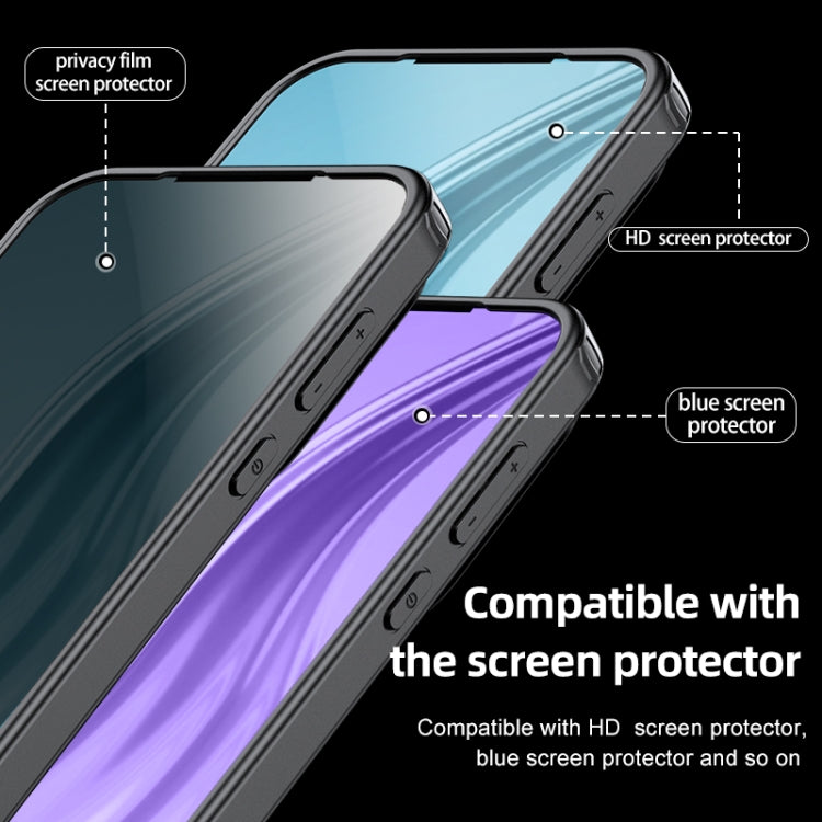 For Huawei Pura 70 Pro / 70 Pro+ Armor Clear TPU Hard PC Phone Case(Matte Black) by buy2fix