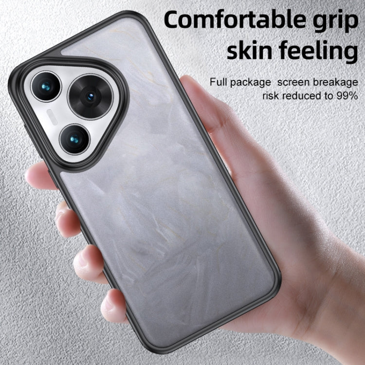 For Huawei Pura 70 Pro / 70 Pro+ Armor Clear TPU Hard PC Phone Case(Matte Black) by buy2fix