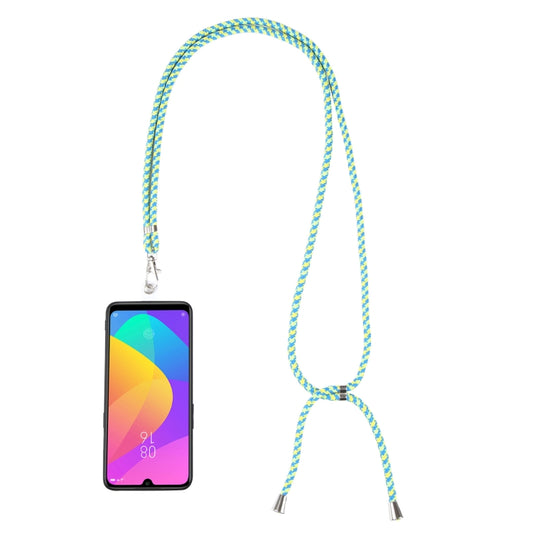 Universal Mixed Color Mobile Phone Lanyard(Blue Yellow) - Lanyards & Wrist Straps by buy2fix | Online Shopping UK | buy2fix
