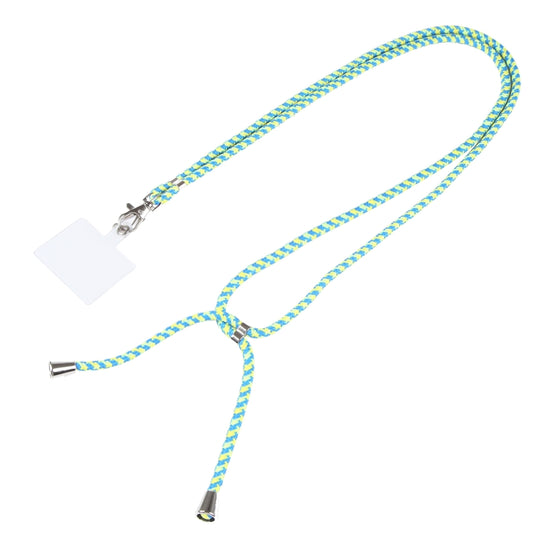 Universal Mixed Color Mobile Phone Lanyard(Blue Yellow) - Lanyards & Wrist Straps by buy2fix | Online Shopping UK | buy2fix