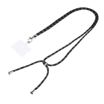 Universal Mixed Color Mobile Phone Lanyard(Black Gold) - Lanyards & Wrist Straps by buy2fix | Online Shopping UK | buy2fix
