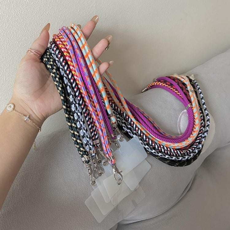 Universal Mixed Color Mobile Phone Lanyard(White Black) - Lanyards & Wrist Straps by buy2fix | Online Shopping UK | buy2fix
