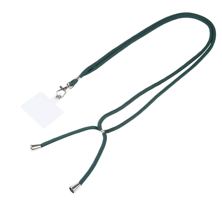 Universal Solid Color Mobile Phone Lanyard(Dark Green) - Lanyards & Wrist Straps by buy2fix | Online Shopping UK | buy2fix