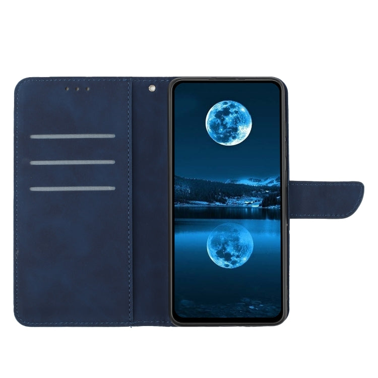 For Xiaomi 14 Ultra Stitching Embossed Leather Phone Case(Blue) - 14 Ultra Cases by buy2fix | Online Shopping UK | buy2fix