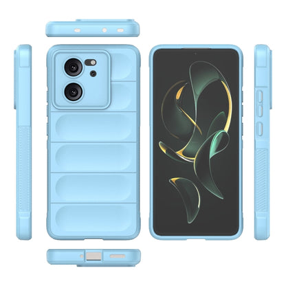 For Xiaomi Redmi K60 Ultra Magic Shield TPU + Flannel Phone Case(Light Blue) - Redmi K60 Ultra Cases by buy2fix | Online Shopping UK | buy2fix