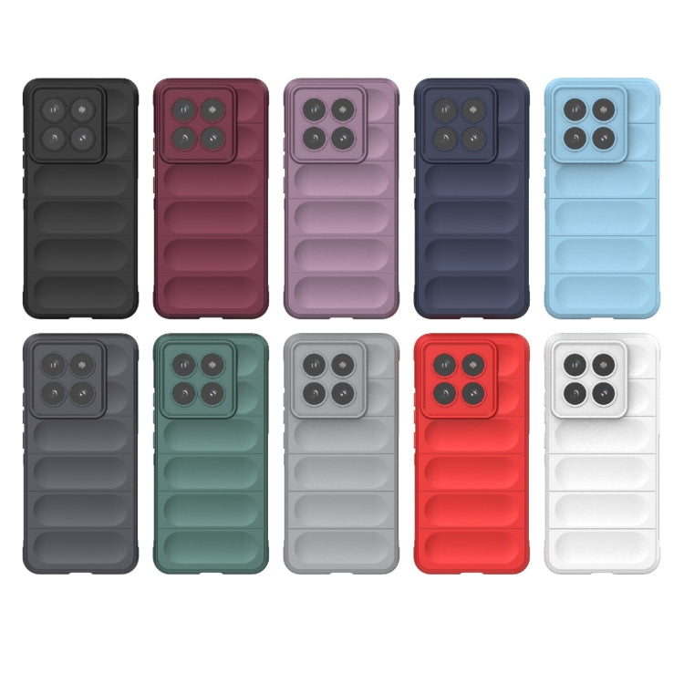 For Xiaomi 14 Pro 5G Magic Shield TPU + Flannel Phone Case(Light Blue) - 14 Pro Cases by buy2fix | Online Shopping UK | buy2fix