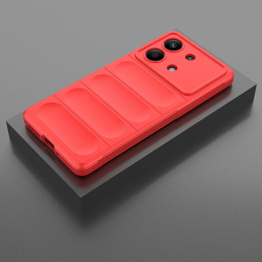 For Xiaomi Redmi Note 13R Pro 5G Magic Shield TPU + Flannel Phone Case(Red) by buy2fix