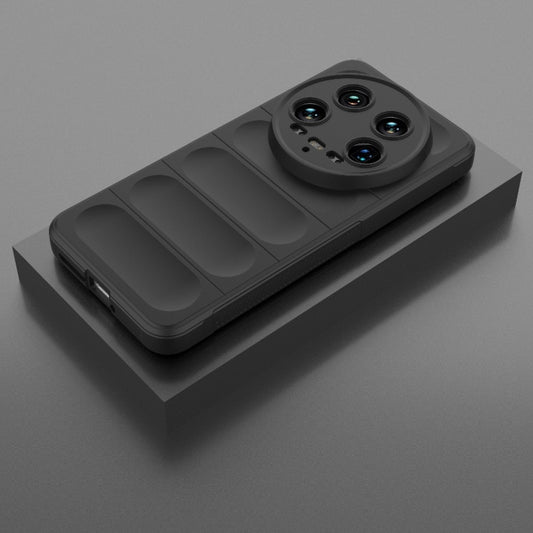 For Xiaomi 14 Ultra Magic Shield TPU + Flannel Phone Case(Black) by buy2fix