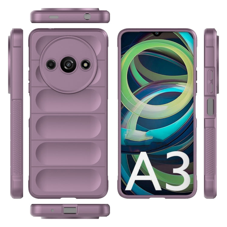 For Xiaomi Redmi A3 4G Global Magic Shield TPU + Flannel Phone Case(Purple) by buy2fix