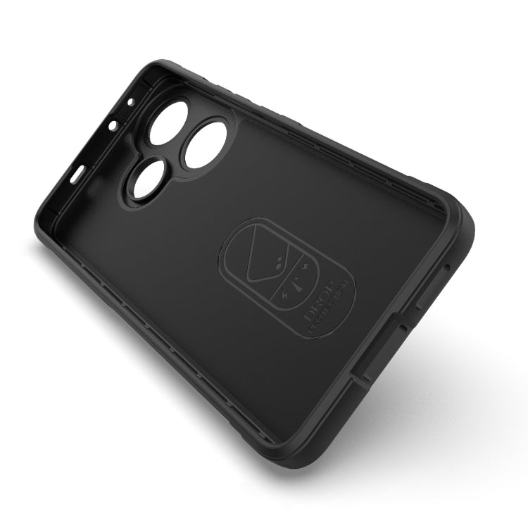 For Xiaomi Redmi Turbo 3 5G Magic Shield TPU + Flannel Phone Case(Red) - Xiaomi Cases by buy2fix | Online Shopping UK | buy2fix