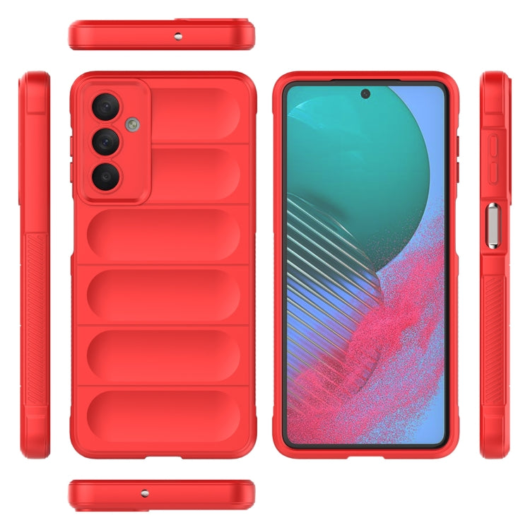 For Samsung Galaxy M54 5G Magic Shield TPU + Flannel Phone Case(Red) by buy2fix