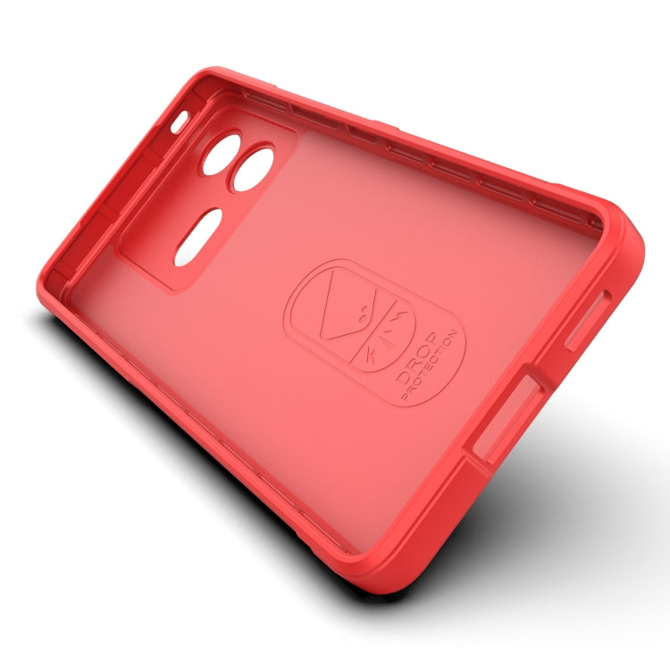 For vivo iQOO Neo8 Magic Shield TPU + Flannel Phone Case(Red) - vivo Cases by buy2fix | Online Shopping UK | buy2fix