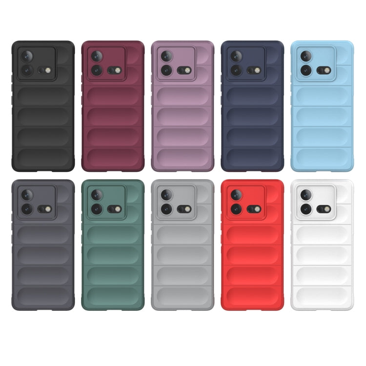 For vivo iQOO Neo8 Magic Shield TPU + Flannel Phone Case(Grey) - vivo Cases by buy2fix | Online Shopping UK | buy2fix