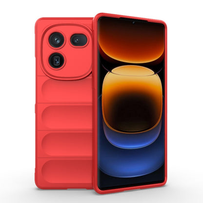 For vivo iQOO 12 Pro 5G Magic Shield TPU + Flannel Phone Case(Red) - iQOO 12 Pro Cases by buy2fix | Online Shopping UK | buy2fix
