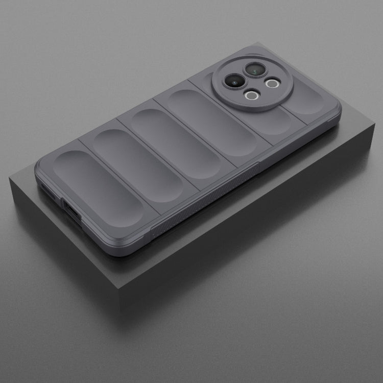 For vivo S18E 5G Magic Shield TPU + Flannel Phone Case(Dark Grey) - vivo Cases by buy2fix | Online Shopping UK | buy2fix