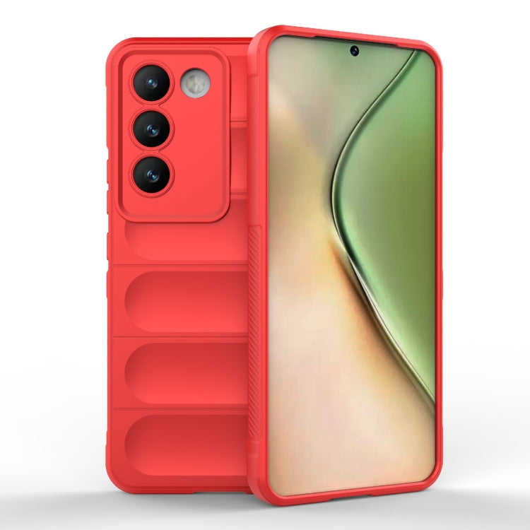 For vivo Y200E 5G Global / Y100 5G IDN Magic Shield TPU + Flannel Phone Case(Red) - vivo Cases by buy2fix | Online Shopping UK | buy2fix