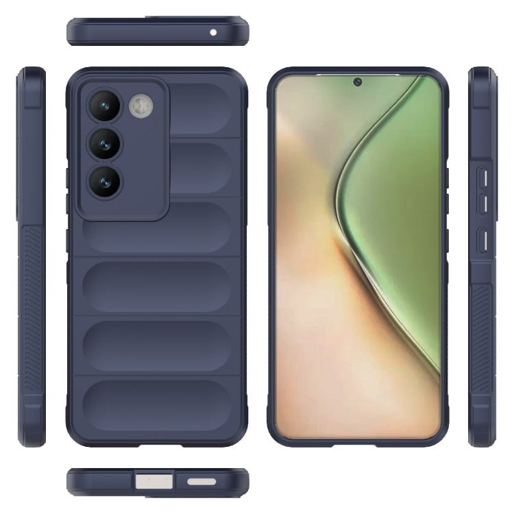 For vivo Y200E 5G Global / Y100 5G IDN Magic Shield TPU + Flannel Phone Case(Dark Blue) - vivo Cases by buy2fix | Online Shopping UK | buy2fix