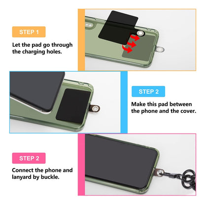 Universal Phone Short Lanyard(Black + Grey) - Lanyards & Wrist Straps by buy2fix | Online Shopping UK | buy2fix