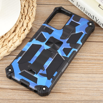 For Motorola Moto G Power 5G 2024 Camouflage Armor Kickstand TPU + PC Magnetic Phone Case(Dark Blue) - Motorola Cases by buy2fix | Online Shopping UK | buy2fix