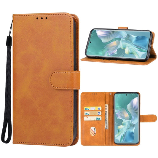 For Honor 90 Leather Phone Case(Brown) - Honor Cases by buy2fix | Online Shopping UK | buy2fix