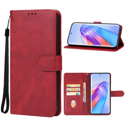 For Honor X50 Leather Phone Case(Red) - Honor Cases by buy2fix | Online Shopping UK | buy2fix