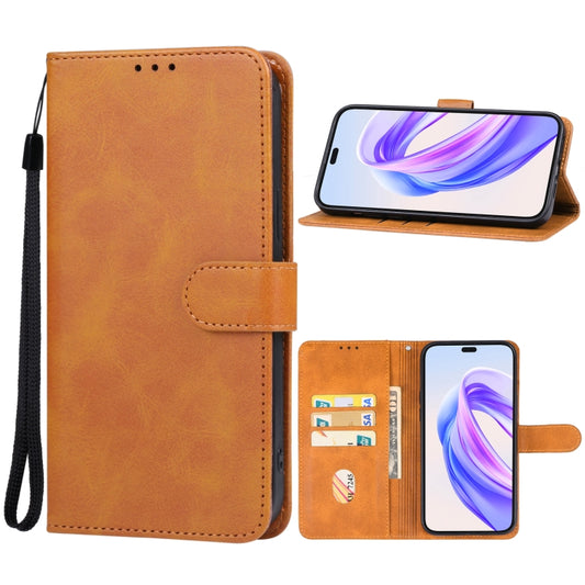 For Honor X50i+ Leather Phone Case(Brown) - Honor Cases by buy2fix | Online Shopping UK | buy2fix