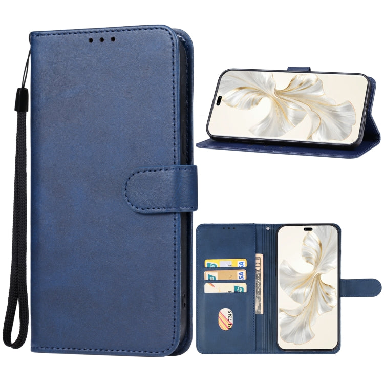 For Honor 100 Pro Leather Phone Case(Blue) - Honor Cases by buy2fix | Online Shopping UK | buy2fix