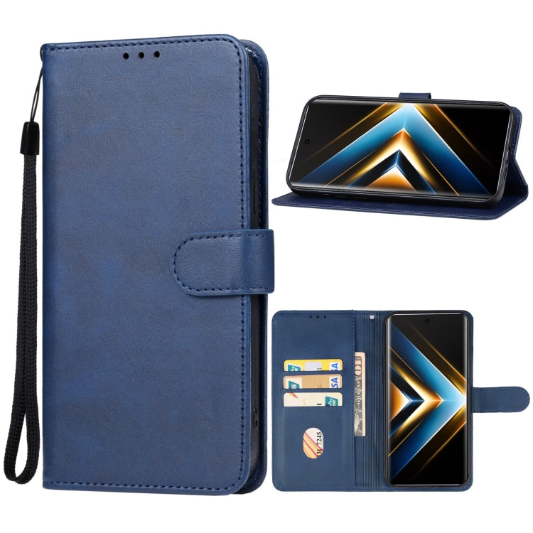 For Honor X50 GT Leather Phone Case(Blue) - Honor Cases by buy2fix | Online Shopping UK | buy2fix