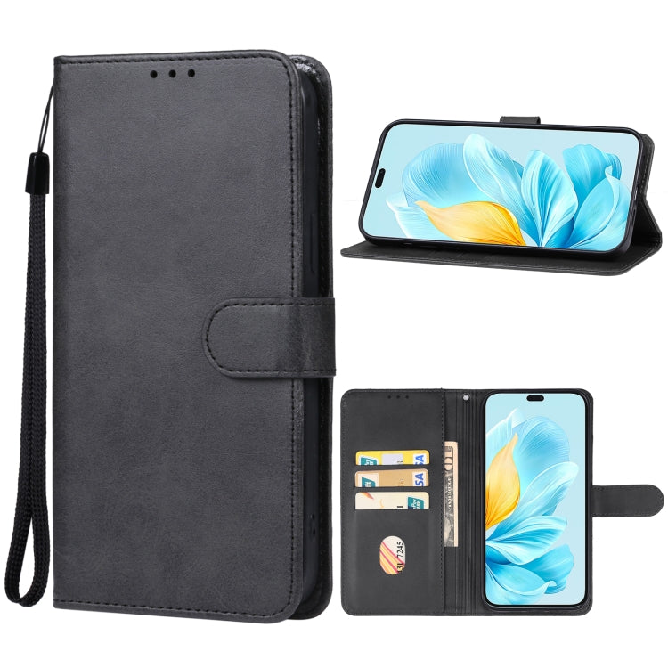 For Honor 200 Lite Global Leather Phone Case(Black) - Honor Cases by buy2fix | Online Shopping UK | buy2fix