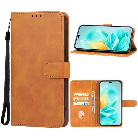 For Honor 200 Leather Phone Case(Brown) - Honor Cases by buy2fix | Online Shopping UK | buy2fix